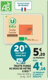Truite Fumée Au Bois de Hêtre U Bio