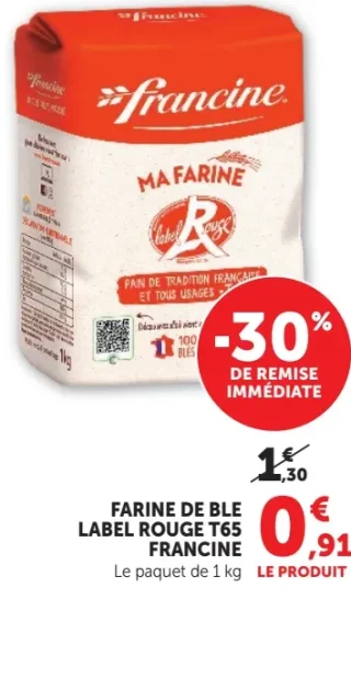 Farine de Blé Label Rouge T65 Francine