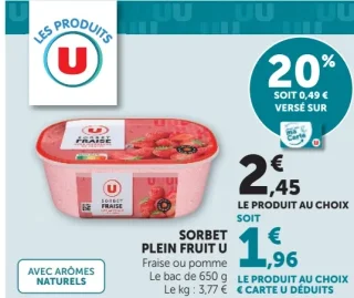 Sorbet plein fruit U
