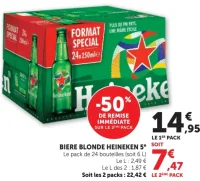 Bière Blonde Heineken 5°