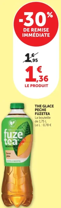 Thé glacé pêche Fuzetea