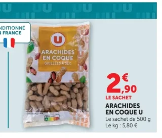 Arachides en coque U