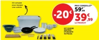 Kit cuisine rentrée étudiante 40 pièces