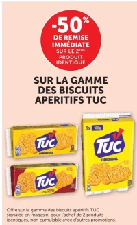 Biscuits salés apéritifs Tuc