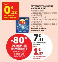 Détergent Vaisselle Machine Sun