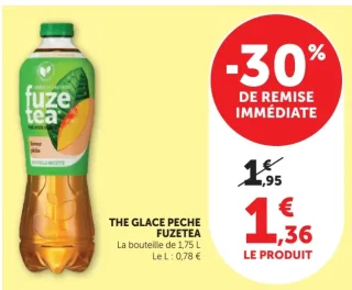 Thé glacé pêche Fuze Tea