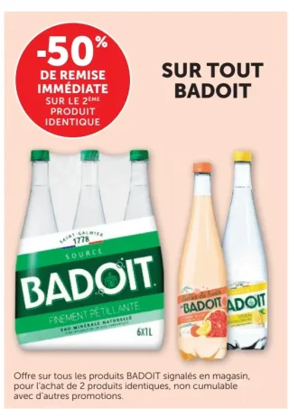 Badoit eau minérale naturelle gazeuse