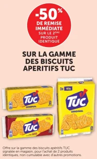 Gamme de biscuits apéritifs Tuc