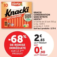 Knacki Conservation Sans Nitrite Herta