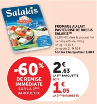 Fromage au lait pasteurisé de brebis Salakis