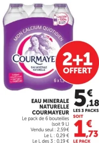 Eau minérale naturelle Courmayer