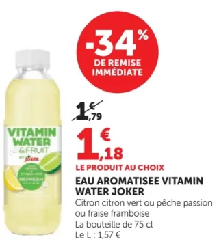 Eau aromatisée Vitamin Water Joker