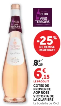 Cotes de Provence AOP Rosé Victoria de La Clapiere