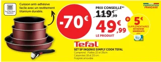 Set 5P Ingenio Simply Cook Tefal