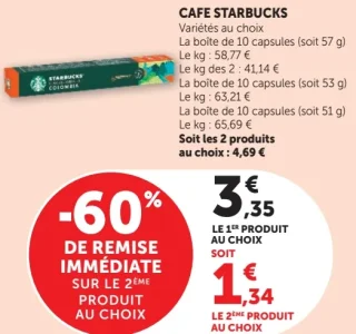 Café Starbucks en capsules