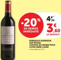 Bordeaux Supérieur AOP Rouge Chateau du Grand Puch Cuvée Anne-Laure