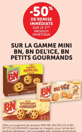 Gamme de biscuits Mini BN, BN Del'ice, BN Petits Gourmands