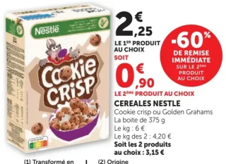 Céréales Nestle Cookie Crisp
