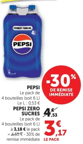 Soda Pepsi / Pepsi Zero Sucres