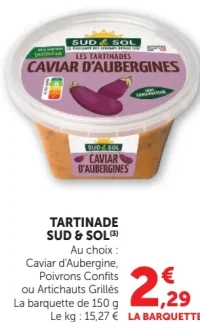 Tartinade Sud & Sol