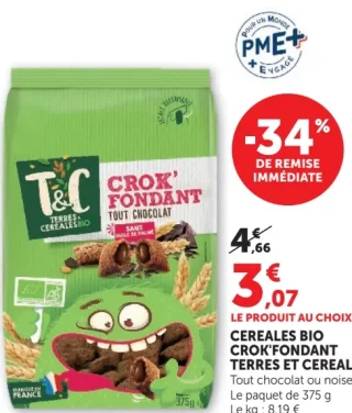 Céréales Bio Crok'Fondant Terres et Céréales