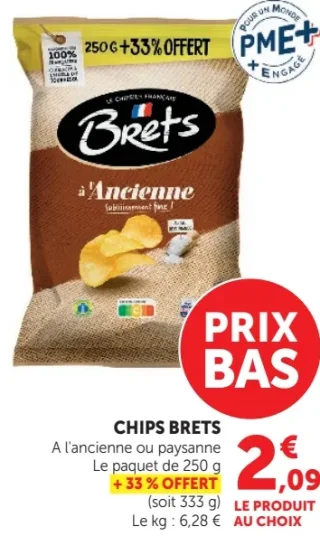 Chips à l'Ancienne ou Paysanne Brets