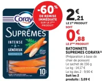 Bâtonnets Suprêmes Coraya
