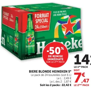 Bière Blonde Heineken 5°