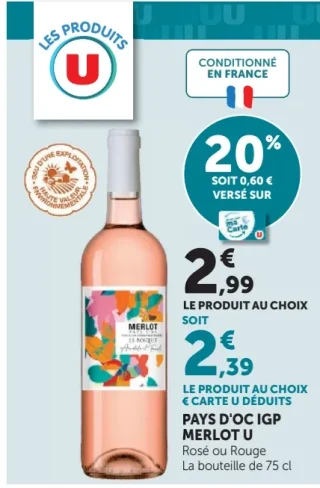 Pays d'Oc IGP Merlot U