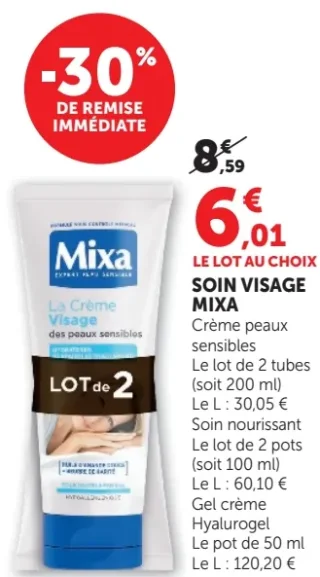 Soin visage Mixa