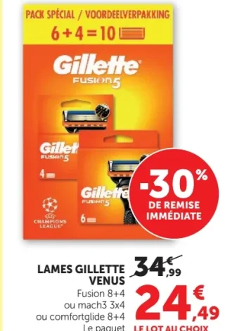 Lames Gillette Venus
