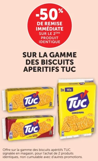 Sur la gamme des biscuits apéritifs TUC