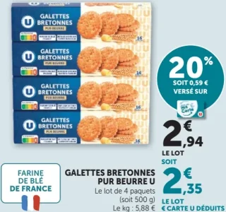Galettes Bretonnes Pur Beurre U