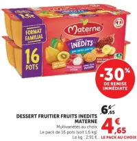 Dessert Fruitier Fruits Inédits Materne