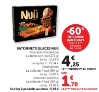 Bâtonnets glaces Nuii