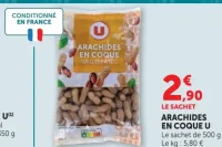 Arachides en coque U