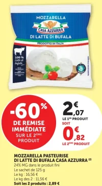 Mozzarella Pasteurise Di Latte Di Bufala Casa Azzurra