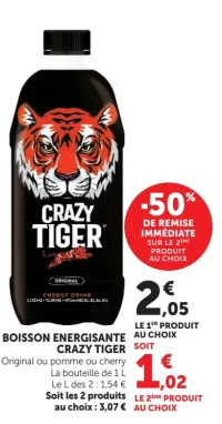 Boisson énergisante Crazy Tiger