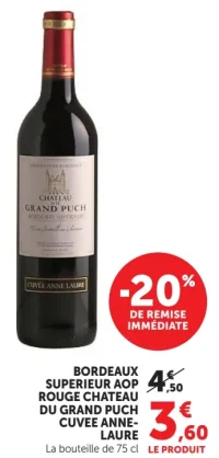 Bordeaux Supérieur AOP Rouge Chateau du Grand Puch Cuvee Anne-Laure