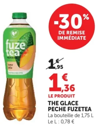Thé glacé pêche Fuze Tea