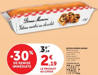 Gâteau Bonne Maman Marbré chocolat