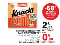 Knacki Conservation Sans Nitrite Herta