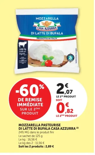Mozzarella di Latte di Bufala Casa Azzurra