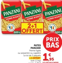 Pates Penne rigate Panzani