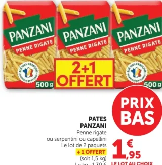 Pates Penne rigate Panzani