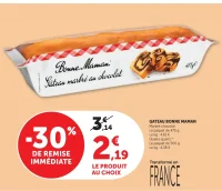Gâteau Bonne Maman Marbré chocolat ou Quatre-quarts