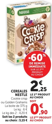 Céréales Cookie Crisp Nestlé