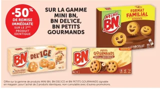 Gamme de produits MINI BN, BN DEL'ICE, BN PETITS GOURMANDS