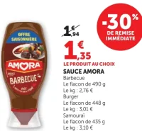 Sauce Amora Barbecue, Burger, Samouraï