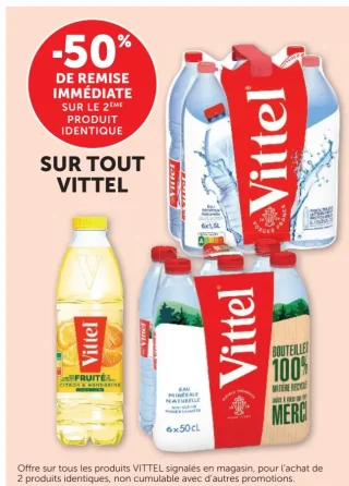 Eaux Minérales Naturelles et Fruitées VITTEL